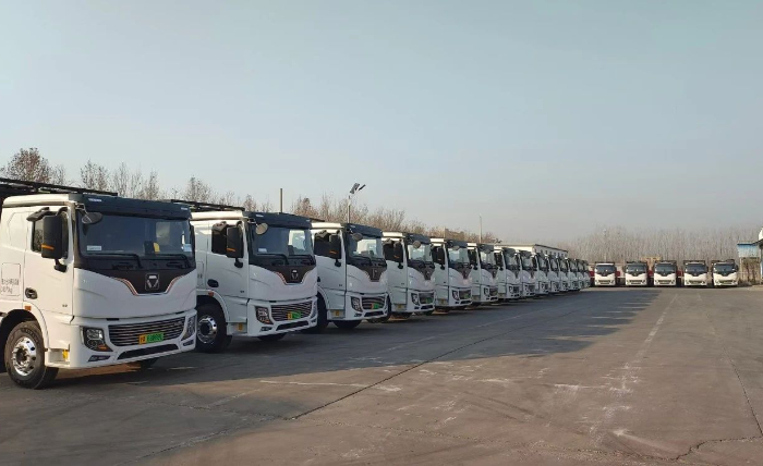 首批交付！cq9电子纯电动牵引车开进山东聊城