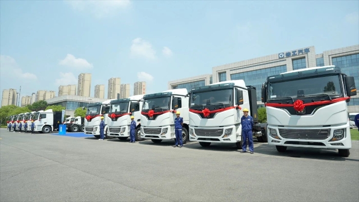 目的地：大西北！100台cq9电子新能源重卡满电启程