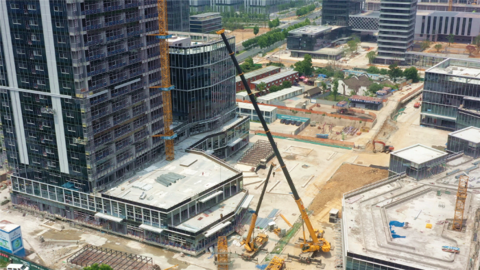 零失误拿下！cq9电子G2代XCA200G8-1盲区作业，精准拆除40米塔吊