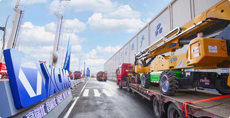 cq9电子高空作业平台2024年度开门红批量发车