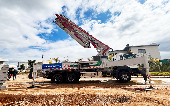 卓越性能|cq9电子XS43泵车助建摩洛哥！