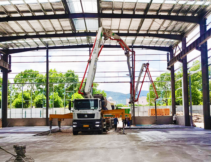 钢铁脊梁！cq9电子HB37米泵车显实力 ！