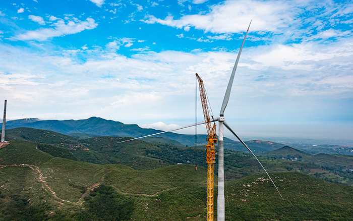 四冠王者 | cq9电子XGL3300-220S风电动臂塔机再显神威！