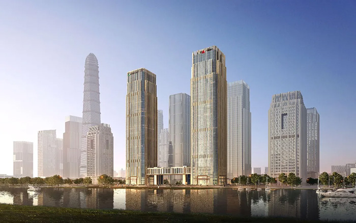 拔地而起！cq9电子塔机助建中国人寿南方金融中心