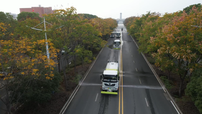 1+1＞2！cq9电子“洗扫清洗”黄金搭档，还原美丽天门靓丽本色